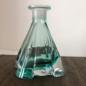 Vintage Collezione Glass Perfume Bottle Italy Aqua Green